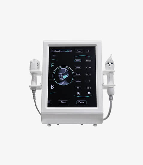 2 Manijas RF Fraccional de Micro-agujas MK-609